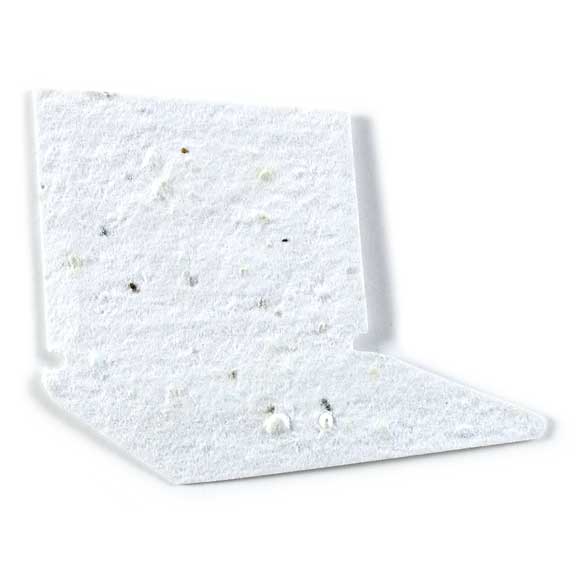 White Laptop Computer Seed Paper