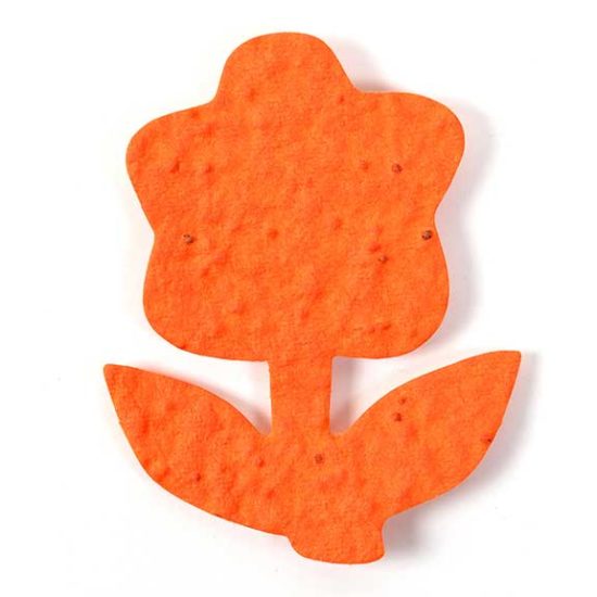 orange flower seed paper