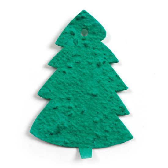 Tall Forest Green Tree Seed Paper