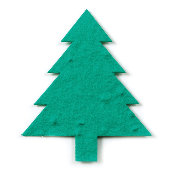 3.2" x 3.5" Green Forest Tree Seed Paper