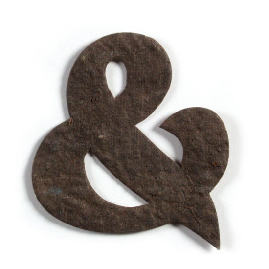 Ground Brown Ampersand Seed Paper