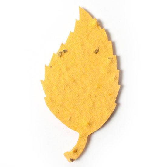 Bright Yellow Aspen leaf Seed Paper