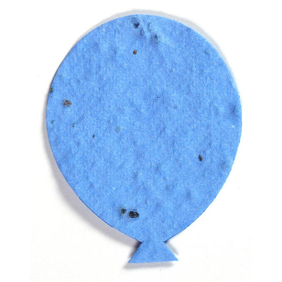Light Blue Balloon Seed Paper