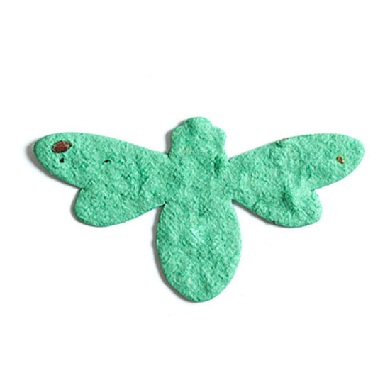 Light Green Bee Seed Paper