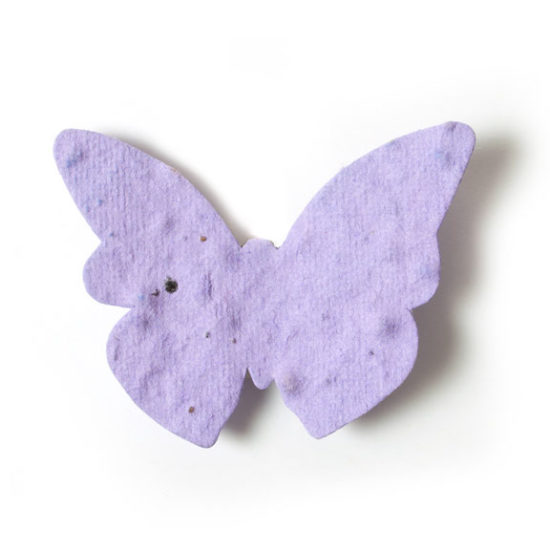 Light Purple Butterfly Seed Paper