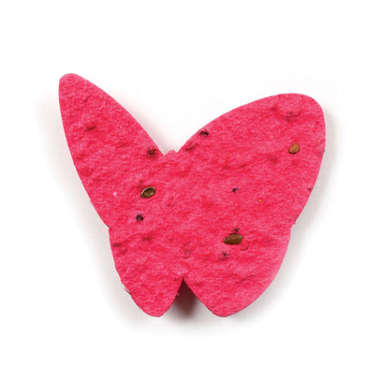 Cranberry Red Butterfly Plantable Paper