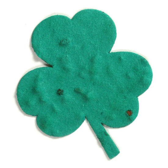 Green Clover Leaf Seed Paper