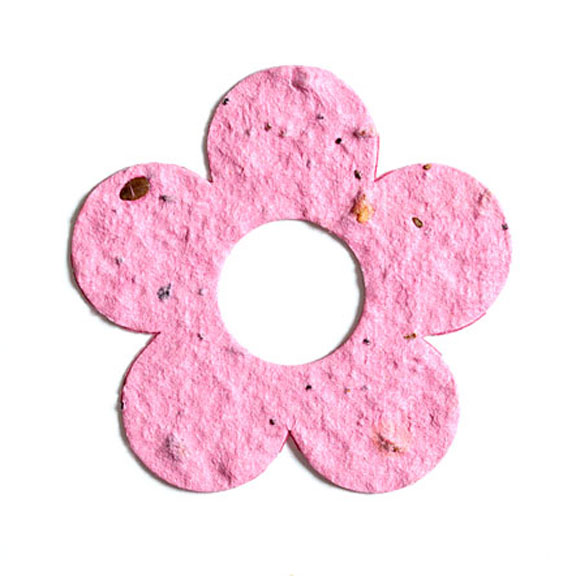 Cute Pink Flower Seed Paper