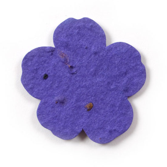 Dark Purple Flower Plantable paper