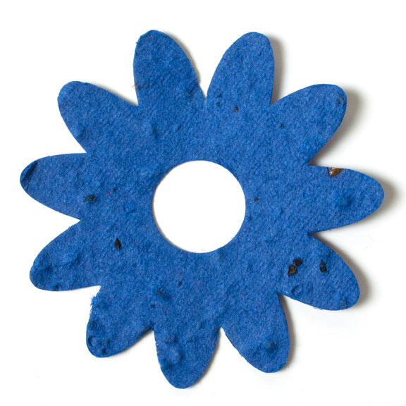 Dark Blue Flower Seed Paper