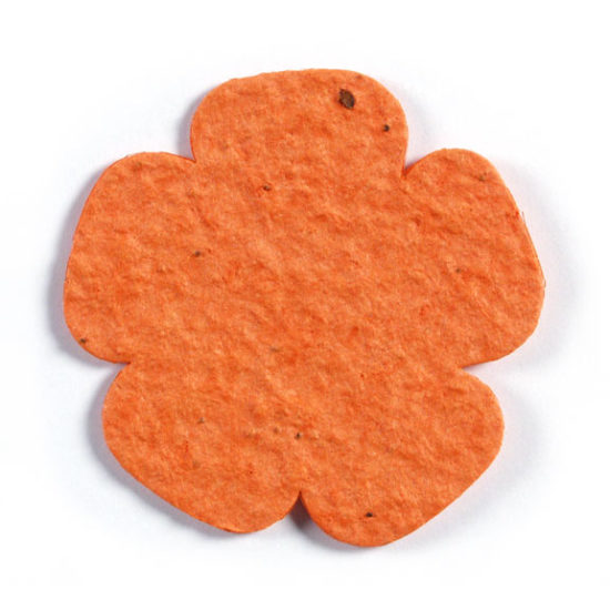 Orange Flower Seed Paper