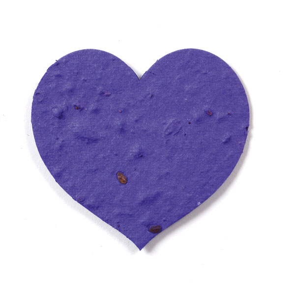 Dark Purple Heart Seed Paper