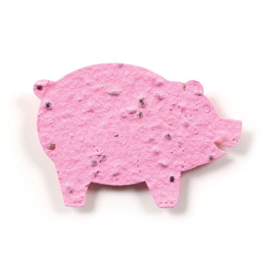 Big Pink Pig Plantable Paper