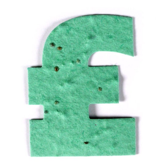Green Forest Pound Sign Seed Paper