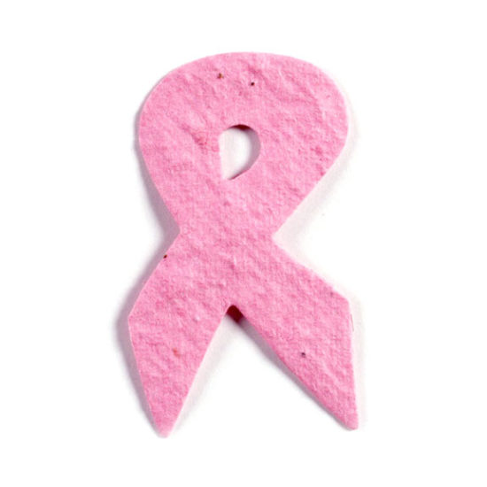 seed paper pink ribbon
