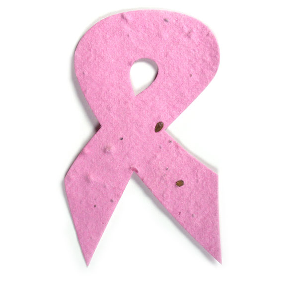 Breast Cancer Ribbon-2 Seed Paper