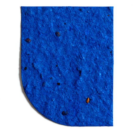 Dark Blue Shield Seed Paper