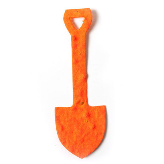 Orange Shovel Seed Paper