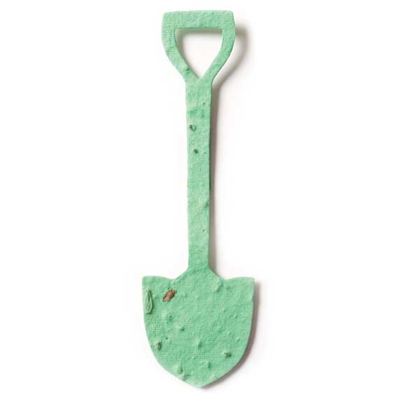 bright Green Shovel Seed Paper