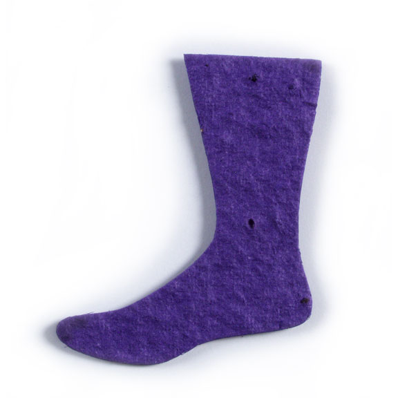 Dark Purple Stocking Socks Seed Paper