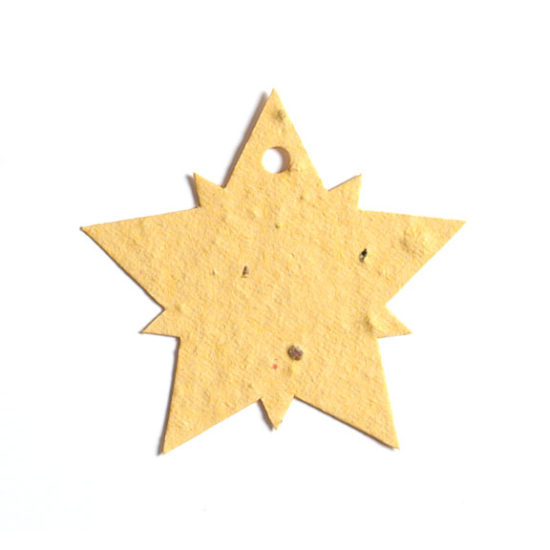 Bright Yellow Star Seed Paper