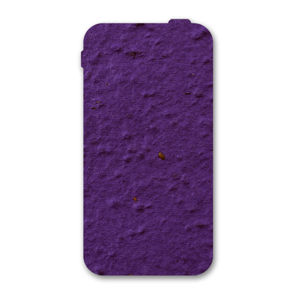 Purple Cell Phone Plantable Paper