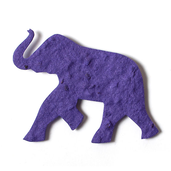 Purple Elephant Plantable Paper