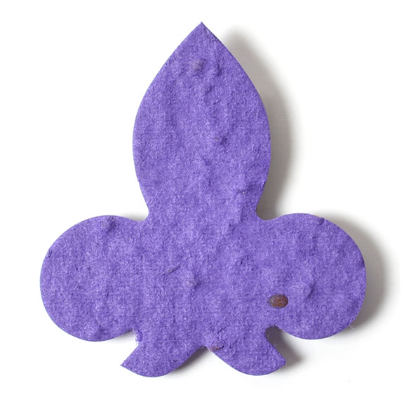 purple-fleur-de-lis-seed-paper
